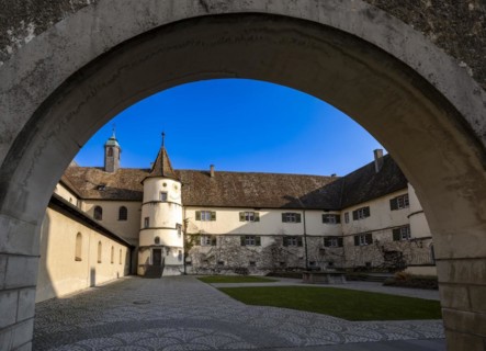 Inner courtyard of the Minster of St. Mary and St. Mark