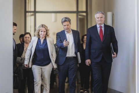 (L-R) Steffi Lemke (Buendnis 90 Die Gruenen), Federal Minister for the Environment, Nature