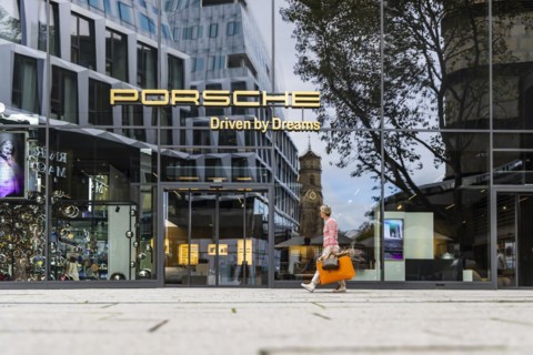 Porsche Brand Store in the city centre