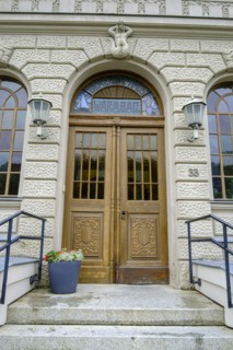 Main entrance to Sassnitz town hall