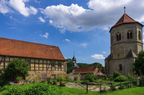 Former Benedictine monastery of St. Wigbert in Goellingen near Bad Frankenhausen in Kyffhaeuserland