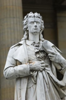 Statue of Schiller on Gendarmenmarkt in Berlin