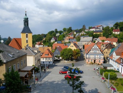 View over the market place of Hohnstein