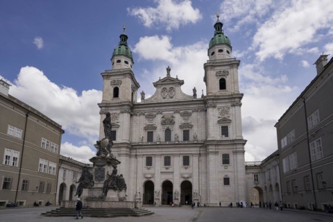 Salzburg Cathedral with Marian Column