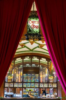 Cafe Restaurant in the concert hall Palau de la Musica Catalana