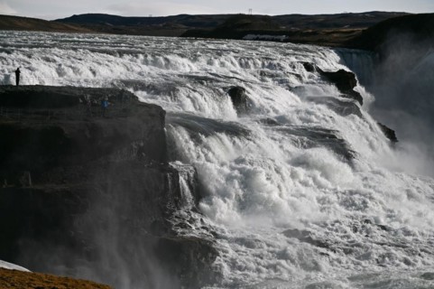 Gullfoss Waterfall in the South of Iceland