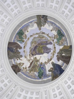 Dome with ceiling painting