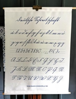 Suetterlin script on a sheet