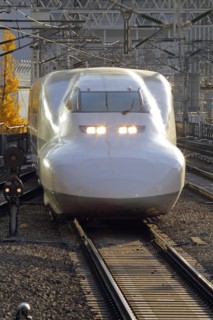 Tokaido Shinkansen series 700 approaching Tokyo Station Asia