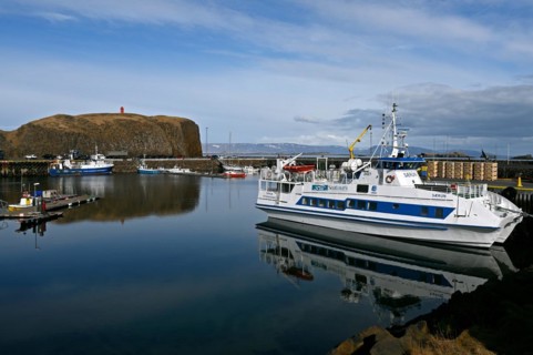 Port of Stykkisholmur in the north of the Snaefellsnes peninsula