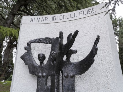 Memorial to the victims of the Foibe massacres perpetrated by Yugoslav partisans against the Italian population in autumn 1943 and spring 1945