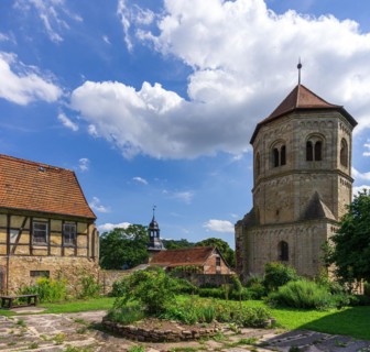 Former Benedictine monastery of St. Wigbert in Goellingen near Bad Frankenhausen in Kyffhaeuserland