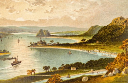 View of the landscape at the Clyde