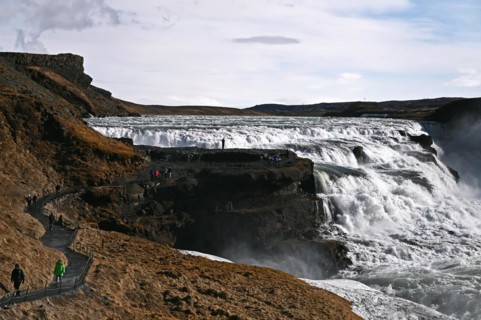 Gullfoss Waterfall in the South of Iceland
