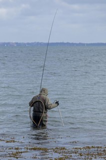 Angler standing in the water