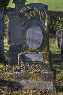 Jewish gravestone with symbol
