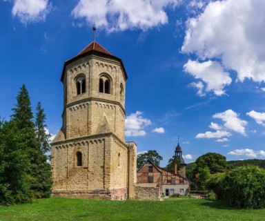 Former Benedictine monastery of St. Wigbert in Goellingen near Bad Frankenhausen in Kyffhaeuserland