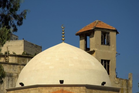 Dome of a Tabbarra mosque in Beirut Lebanon Middle East