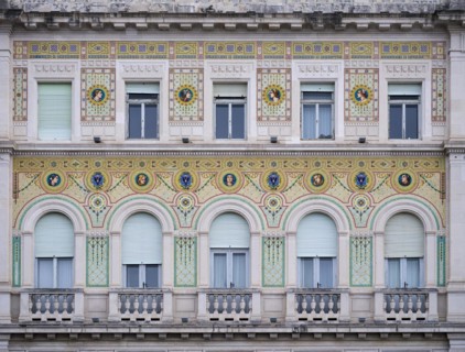 Mosaic facade of the Palazzo del Governo