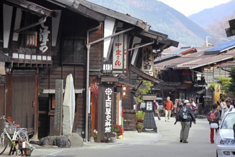 Narai-juku traditional small town in Nagano Japan