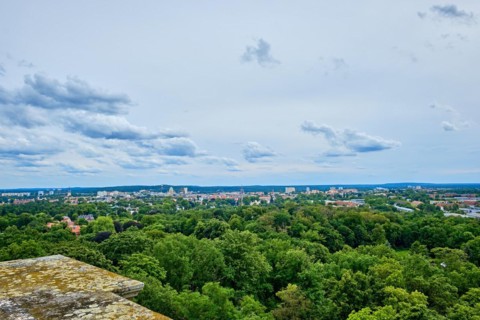 Picturesque view from the Belvedere on the Pfingstberg