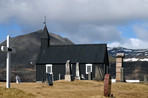 Budir Black Church on the Snaefellsnes Peninsula in the West of Iceland
