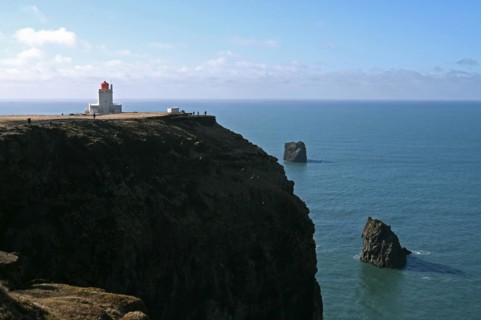 Dyrholaey Lighthouse on the south coast of Iceland