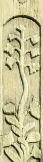 Floral carving on the example of a historic half-timbered building in Bad Frankenhausen