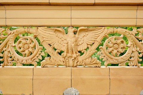 Prussian eagle in brick