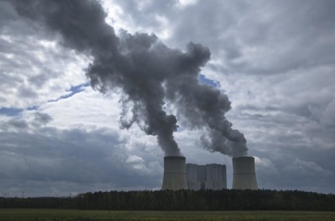LEAG's Schwarze Pumpe lignite-fired power plant. Niederlausitz