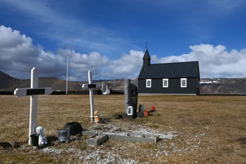Budir Black Church on the Snaefellsnes Peninsula in the West of Iceland