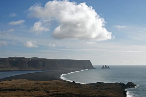 Reynisfjara Black Sand Beach on the South Coast of Iceland