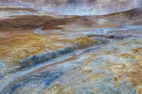Sulphuric flow at Leirhnjukur