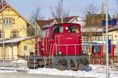 Railway and station scene
