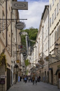 View of the Old Town and Hohensalzburg Fortress
