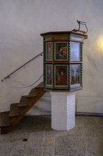 Pulpit of the Sankt Ols Kirke