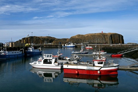 Port of Stykkisholmur in the north of the Snaefellsnes peninsula