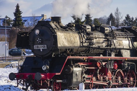 Railway and station scene