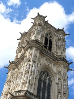 Nevers. Bohier Tower of Cathedral Saint Cyr and Sainte-Julitte. Nievre department. Bourgogne Franche Comte. France