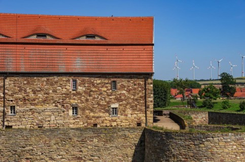 Parts of the building complex of Heldrungen Castle and Fortress
