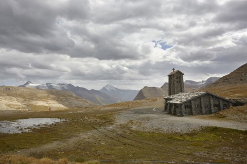 Alpine pass Col de l'Iseran