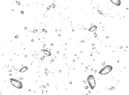 Cropped water drops raindrops rainy mist small droplets drops on transparent translucent background
