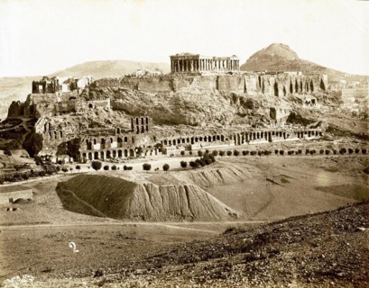 View of the Acropolis of Athens