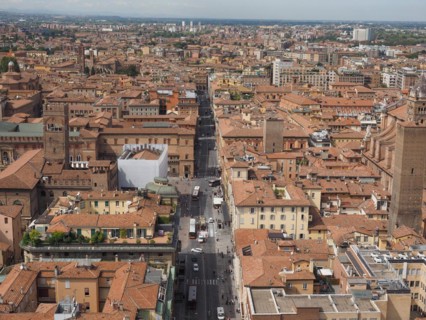 Aerial view of Bologna