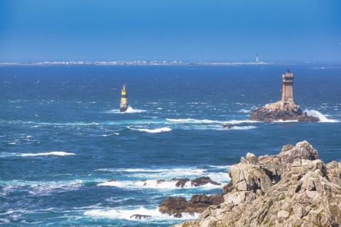Pointe du Raz and Ile de Sein island in the background