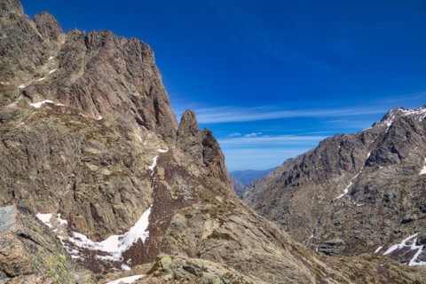 Mountains in the Restonica Valley