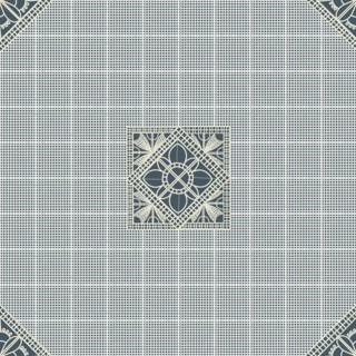 Seamless pattern inspired from traditional Danish Hedebo embroidery