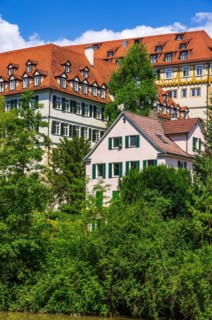 The Protestant Monastery seen from the Neckar Island