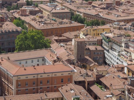 Aerial view of Bologna