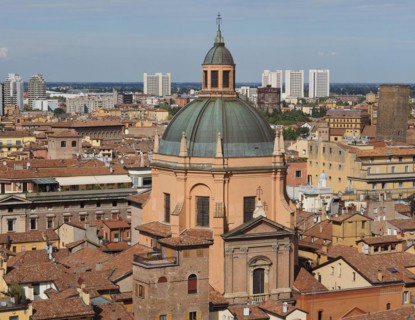 Aerial view of Bologna